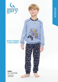 PIGIAMA BAMBINO M/L S30023 Tellini S.r.l. Ingrosso Abbigliamento